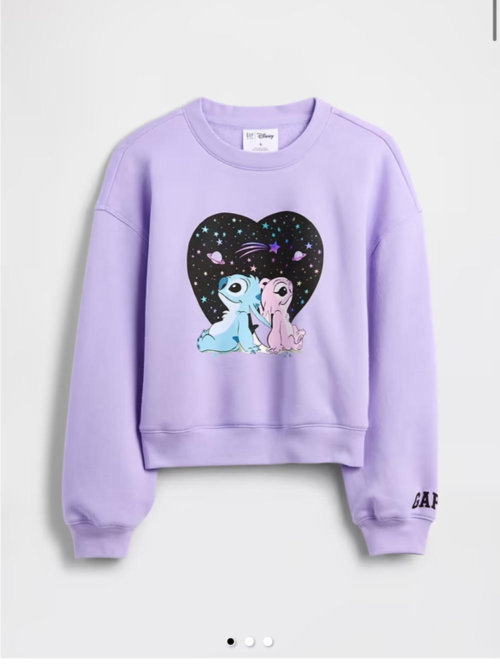 GapKids × Disney Lilo and Stitch Oversized Graphic Sweatshirt Girl’s Medium 8